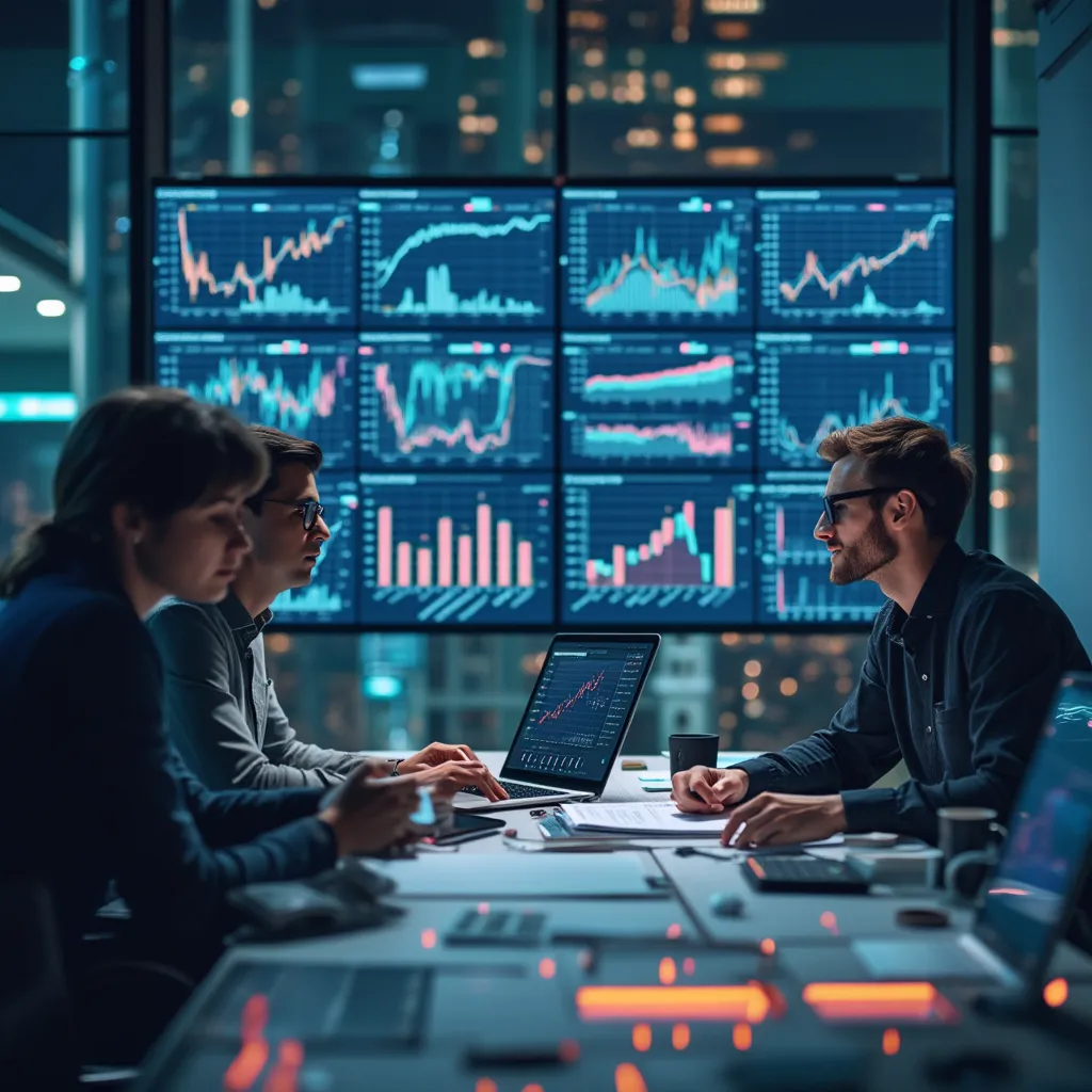 Equipo de investigación analizando datos